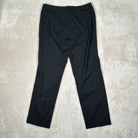 Lafayette 148 NY Bleecker Pants Black Slim Leg Trouser Business Women's Size 8 - Picture 4 of 7